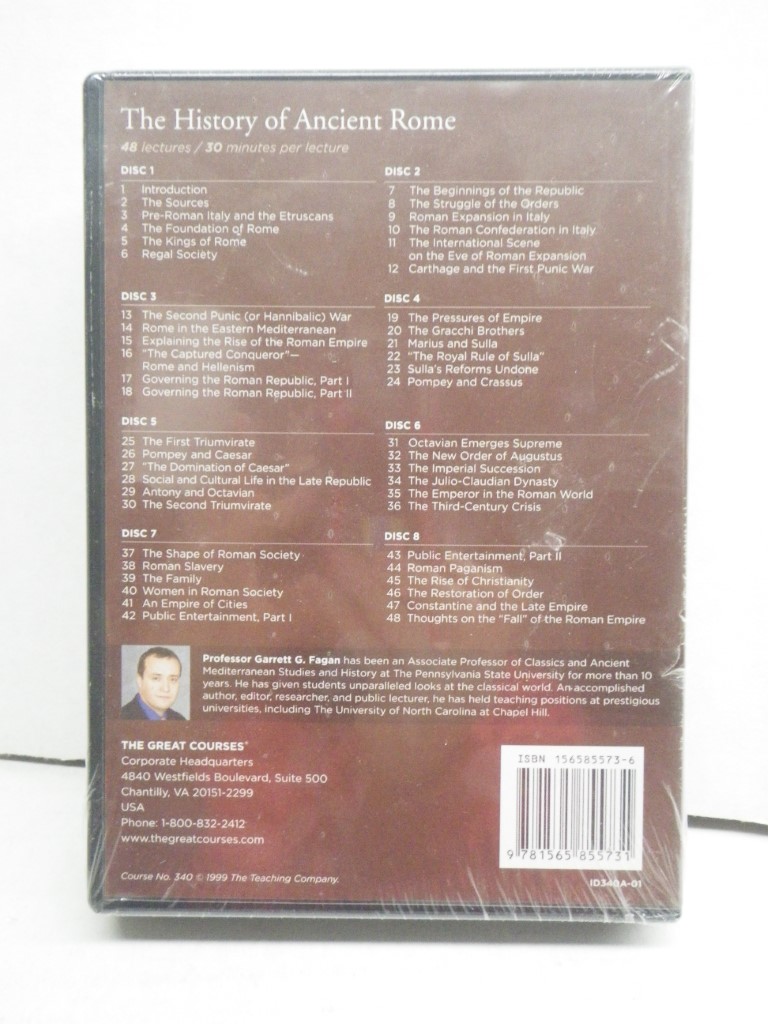 Image 1 of History of Ancient Rome (The Great Courses, Course Number 340), DVD/PB