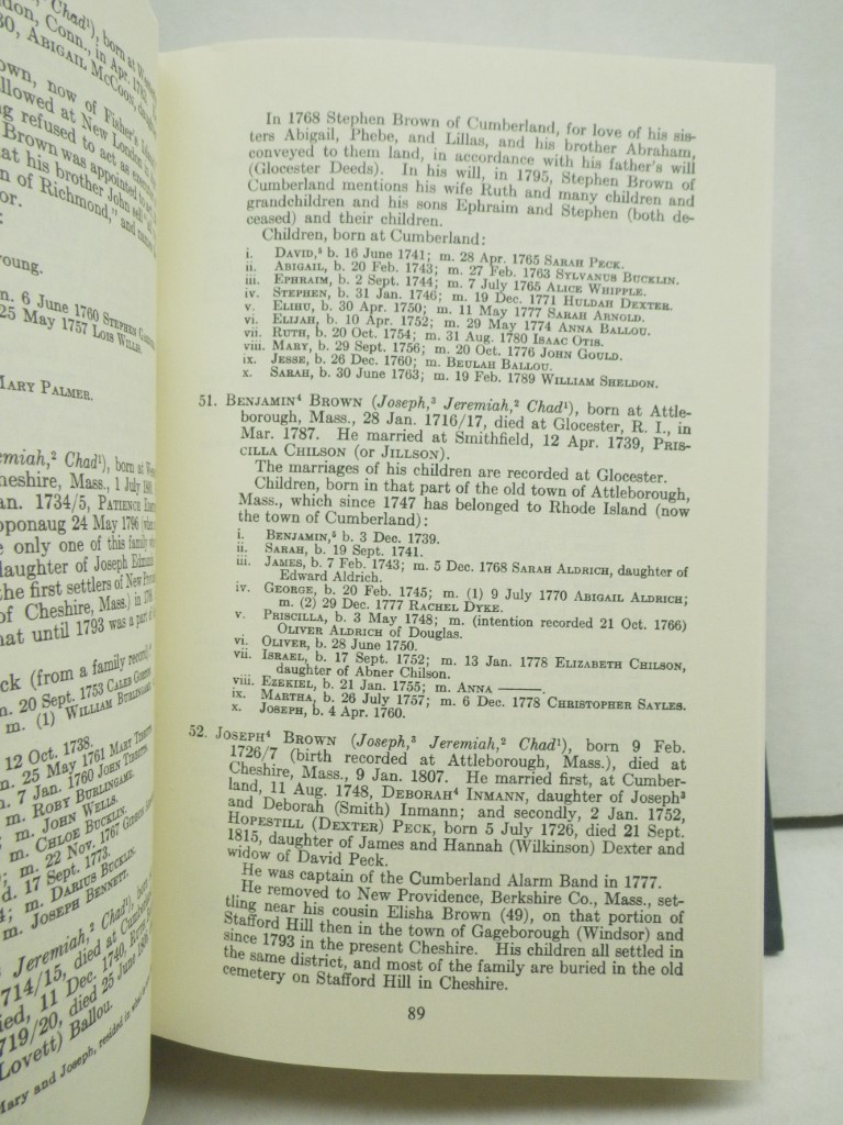 Image 2 of Genealogies of Rhode Island Families (Volume I  Alden - Mowry)