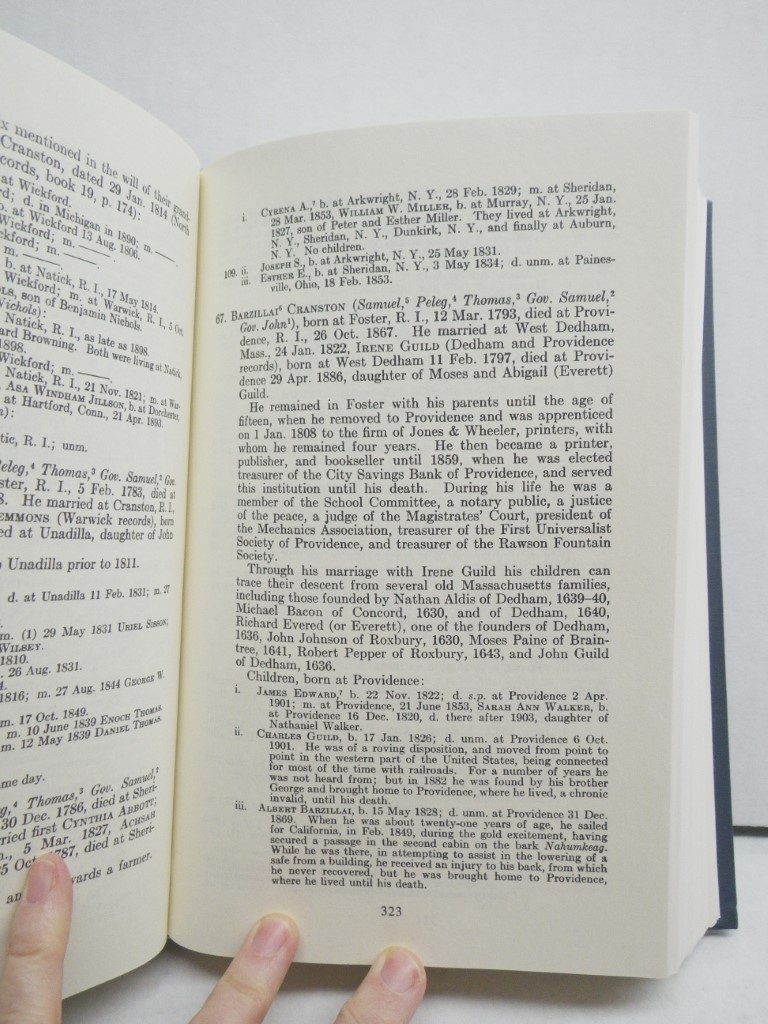 Image 3 of Genealogies of Rhode Island Families (Volume I  Alden - Mowry)