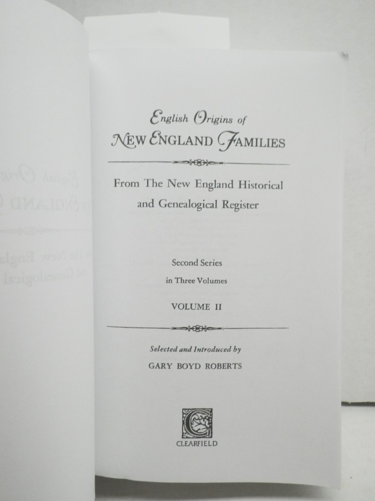 Image 2 of English Origins of New England Families, from the New England Historical and Gen