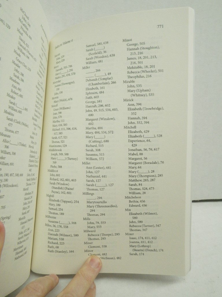 Image 5 of A Genealogical Dictionary of the First Settlers of New England, Volumes 2,3,4, P