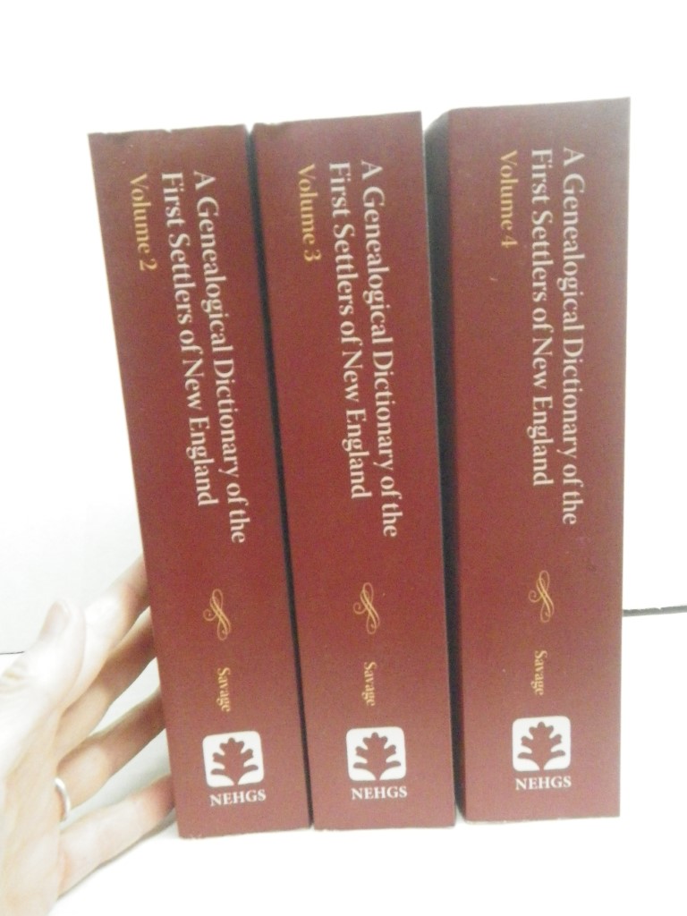 A Genealogical Dictionary of the First Settlers of New England, Volumes 2,3,4, P