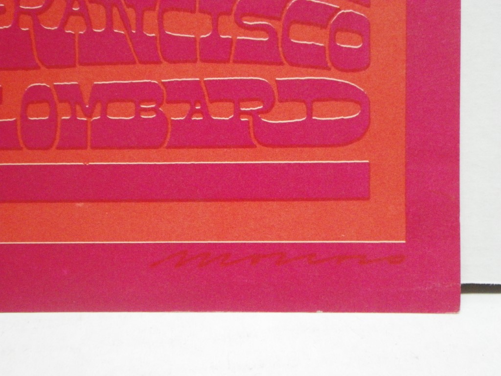 Image 4 of BIG BROTHER  NEON ROSE  1967 concert poster MATRIX VICTOR MOSCOSO, 20X 14.