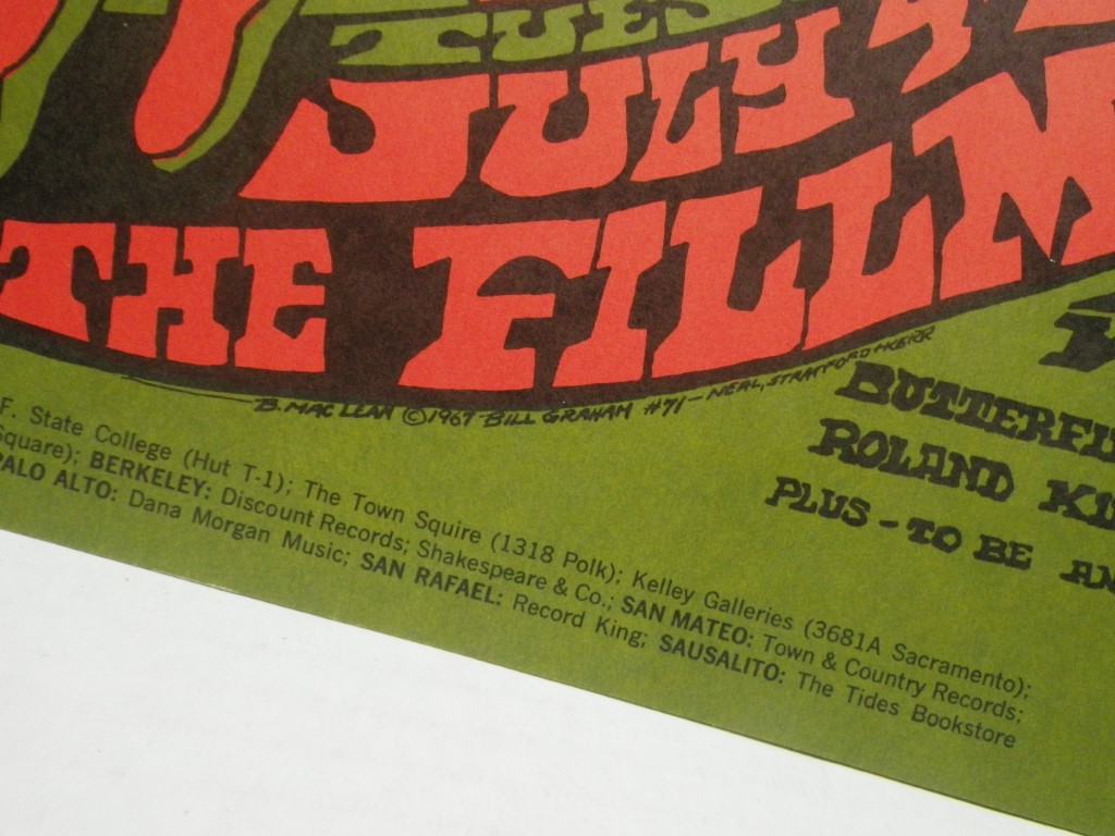 Image 3 of Bo Diddley 1967 concert poster Big Brother and the Holding Co, 21X 14.