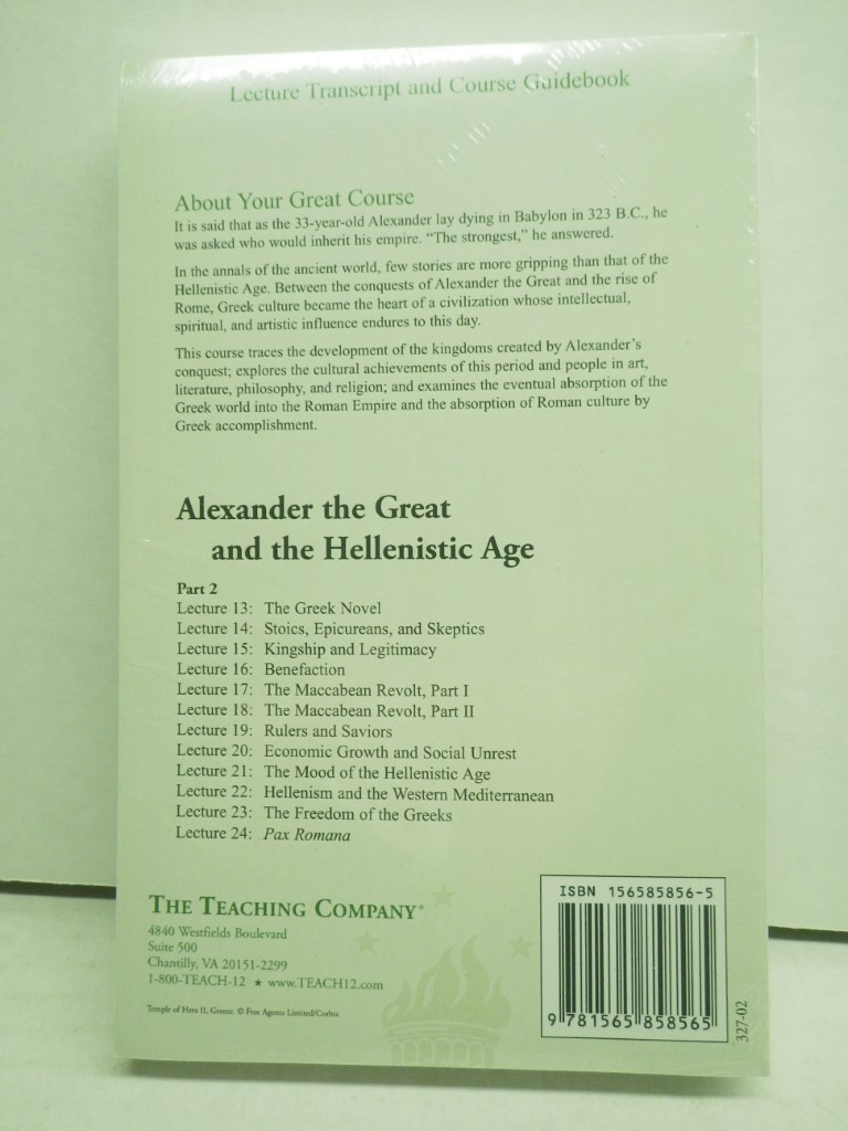 Image 1 of Alexander the Great and the Hellenistic Age (Great Courses Lecture Transcript an