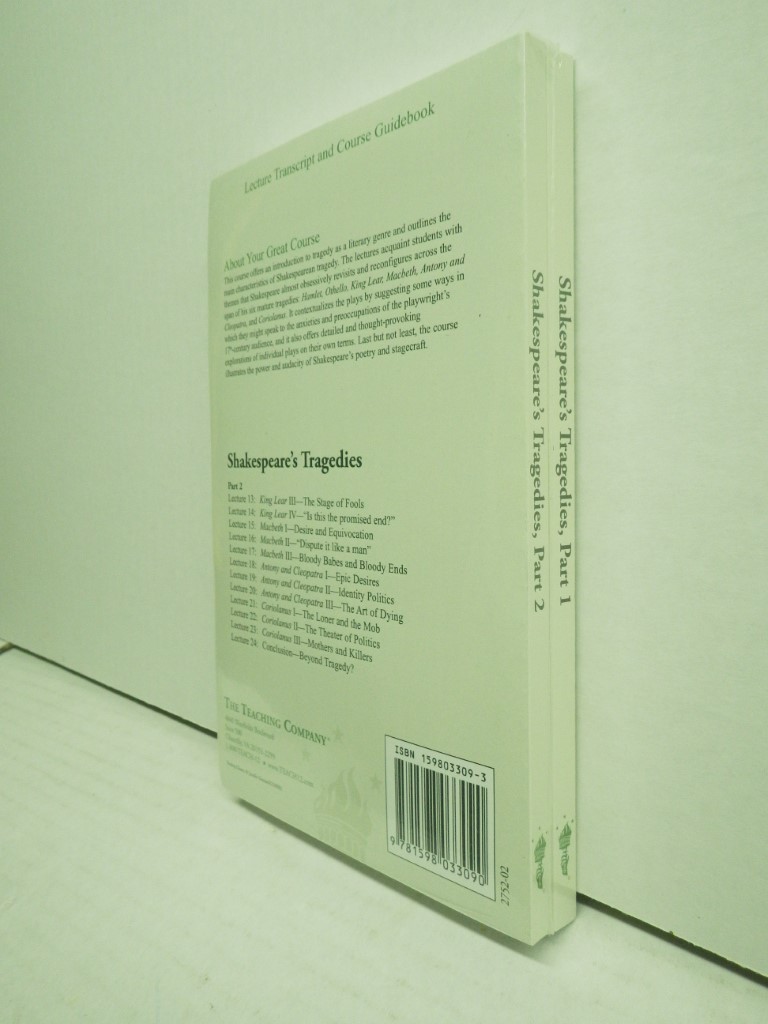 Image 2 of Shakespeare's Tragedies, Lecture Transcript and Course Guidebook, 2 books, Part 