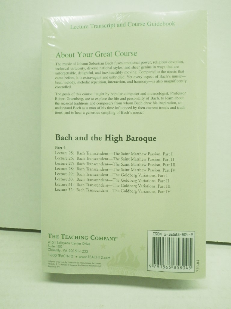 Image 1 of The Great Courses: Bach and the High Baroque Part 1-4, 4 Books
