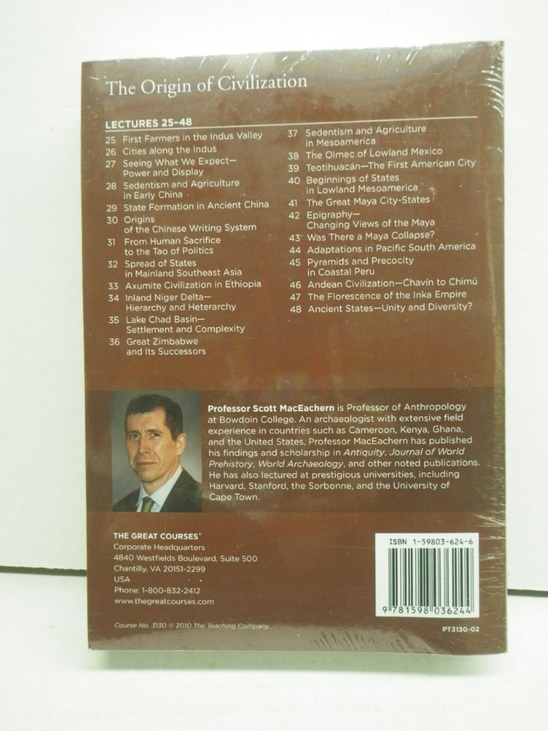 Image 1 of The Great Courses The Origin of Civilization Lectures 1-48, 2 volumes