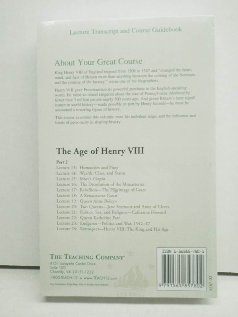 Image 1 of The Great Courses The Age of Henry VIII Books 1 and 2 by Professor Dale Hoak