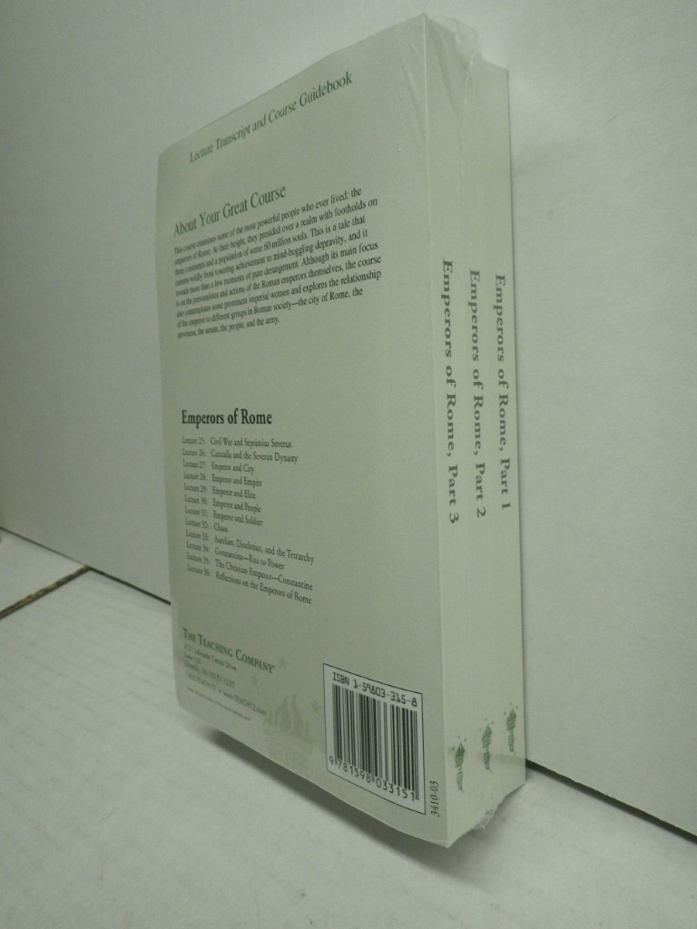 Image 2 of Emperors of Rome, 3 Lecture Transcript and Course Guidebook PB