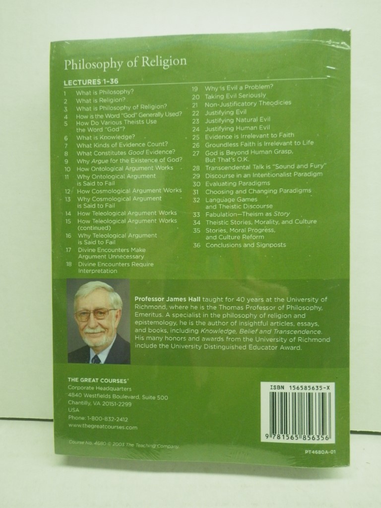 Image 1 of Philosophy of Religion, PB, Lectures 1-36 Transcript Book