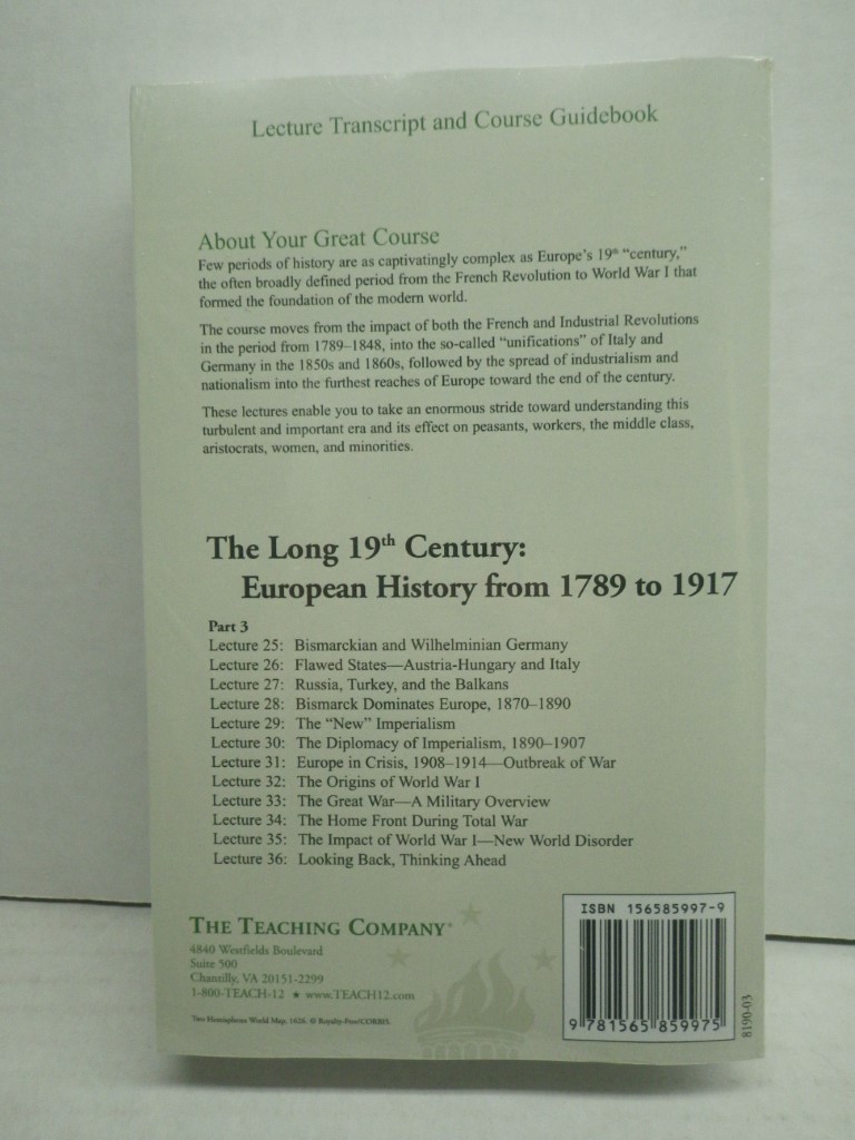 Image 1 of The Long 19th Century: European History From 1789 to 1917-3 Lecture Transcripts 