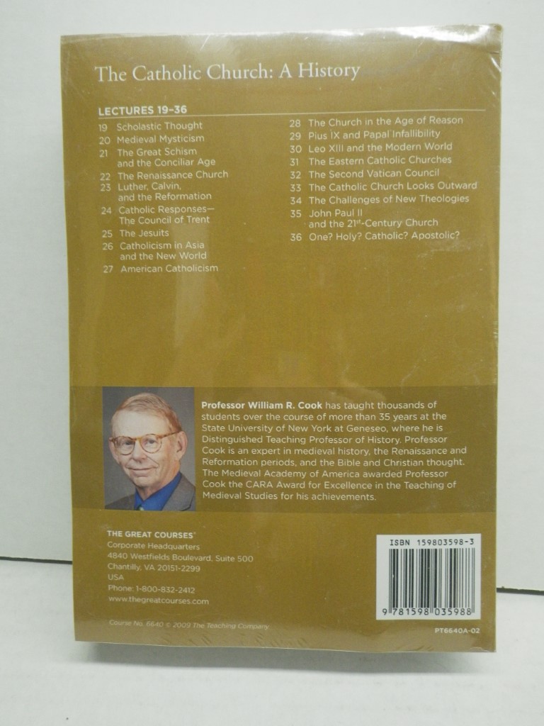Image 1 of The Catholic Church A History Lectures 1-36 New, 2 Transcript Books PB