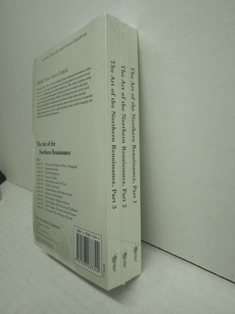 Image 2 of The Art Of Northern Renaissance Great Courses 3 Part Lecture Transcript Book Set