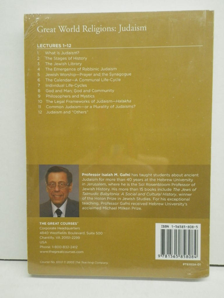 Image 1 of The Great Courses - Great World Religions: Judaism -Transcript Book, PB