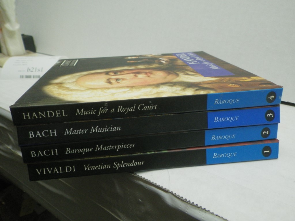 4 The Classic Composers Baroque Series CD - Bach 2 and 3,  Vivaldi and Handel