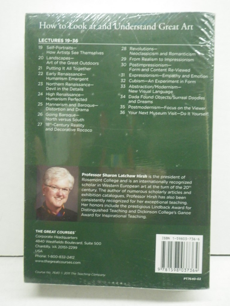 Image 1 of The Great Courses How to Look at and Understand Great Art #7640 - Set of 2 Trans