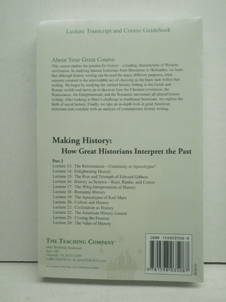 Image 1 of Making History: How Great Historians Interpret the Past, Parts 1 & 2, 2 PB