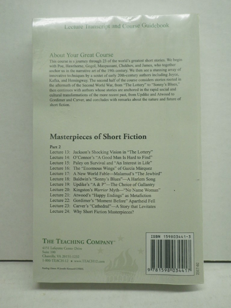 Image 1 of Masterpieces of Short Fiction; Transcripts and Guidebook, 2 PB