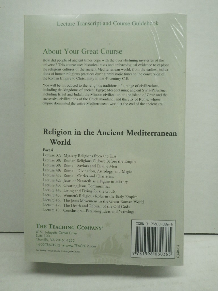 Image 1 of Religion in the Ancient Mediterranean World: Lecture Transcript and Course Guide