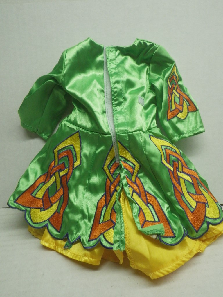 Image 8 of Green Irish Dance Costume Doll Clothes For 18” American Girl 
