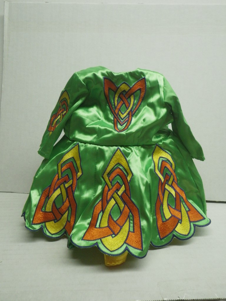 Green Irish Dance Costume Doll Clothes For 18” American Girl 