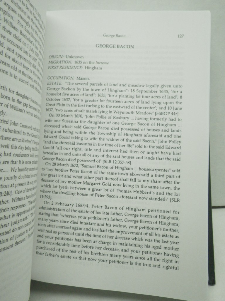 Image 4 of THE GREAT MIGRATION BEGINS: IMMIGRANTS TO NEW ENGLAND, 1634-1635: VOL. I: A - B 