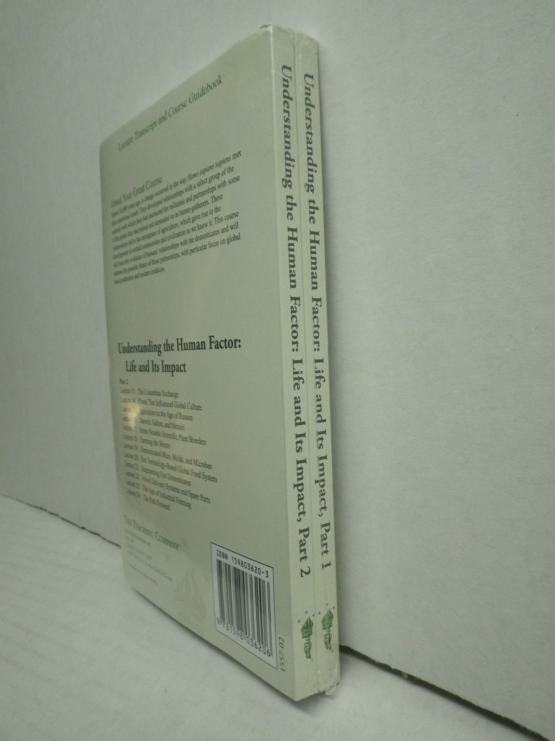 Image 2 of Great Courses TRANSCRIPTS : UNDERSTANDING THE HUMAN FACTOR, 2 PB