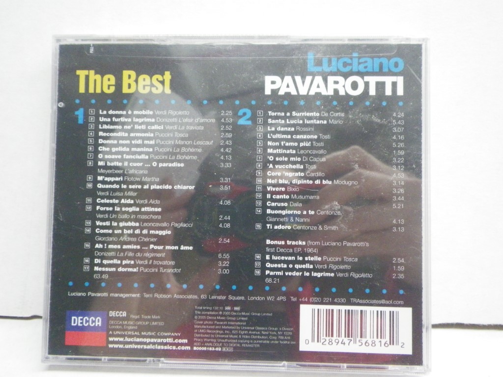 Image 1 of Luciano Pavarotti: The Best (Farewell Tour)