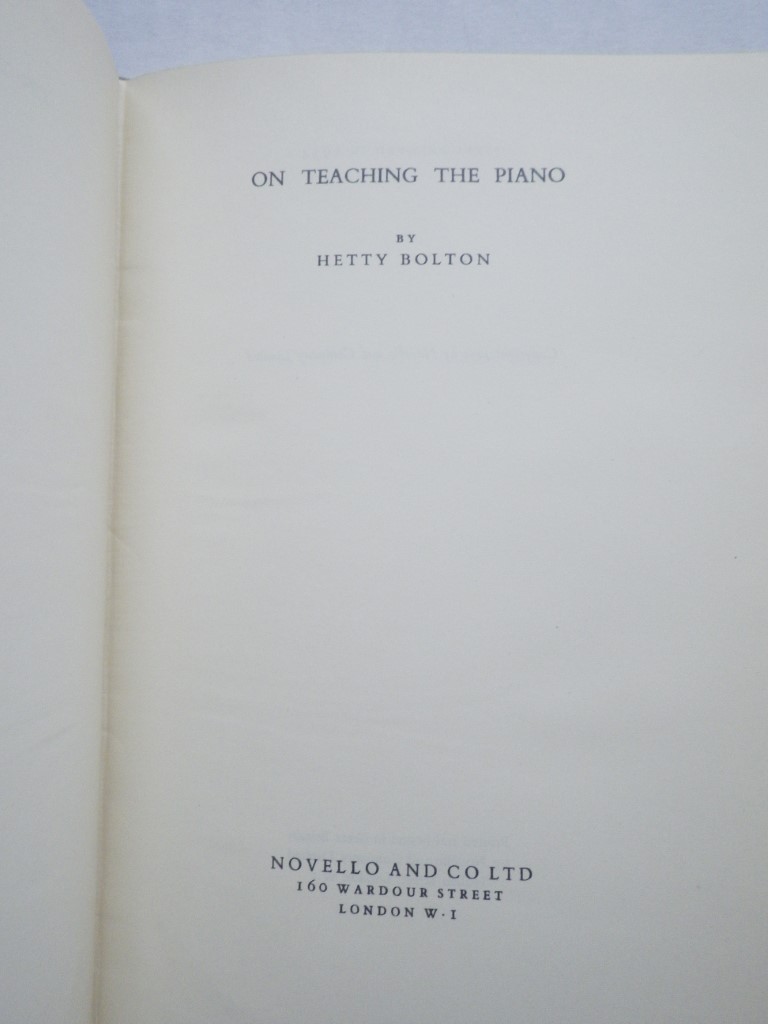 Image 1 of On Teaching the Piano
