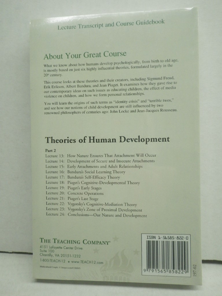 Image 1 of TRANSCRIPTS : THEORIES OF HUMAN DEVELOPMENT, 2 PB