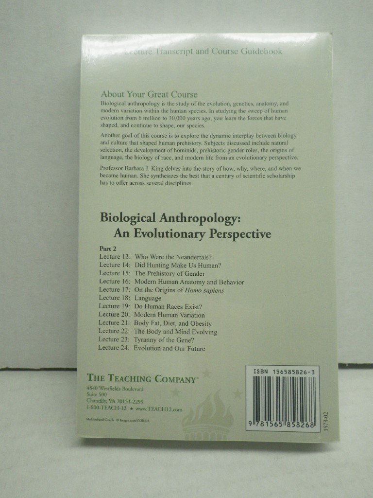 Image 1 of The Great Courses Series: Biological Anthropology: An Evolutionary Perspective, 