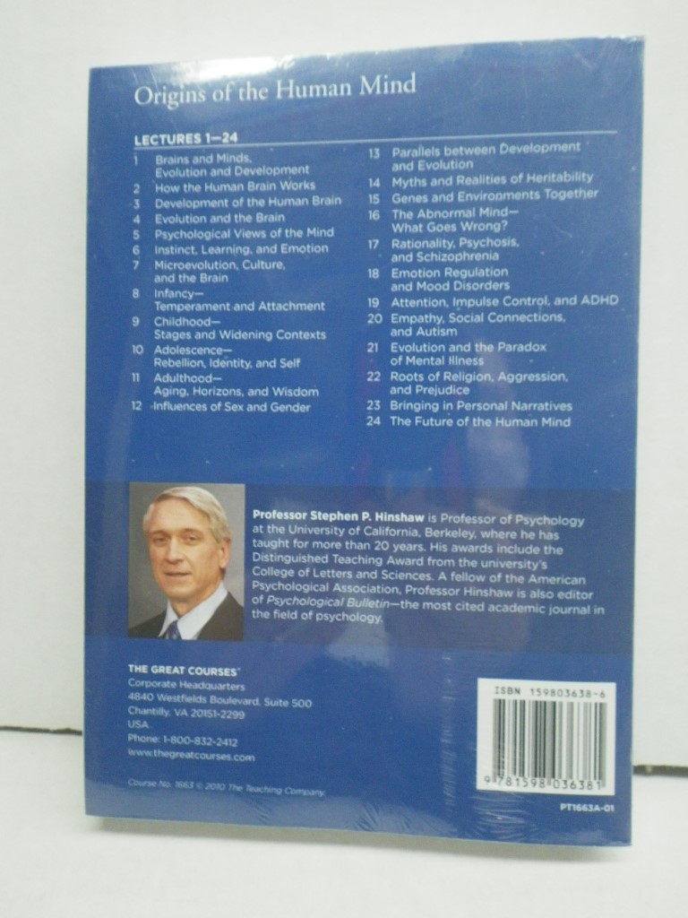 Image 1 of Origins of the Human Mind (The Great Courses), 1 PB