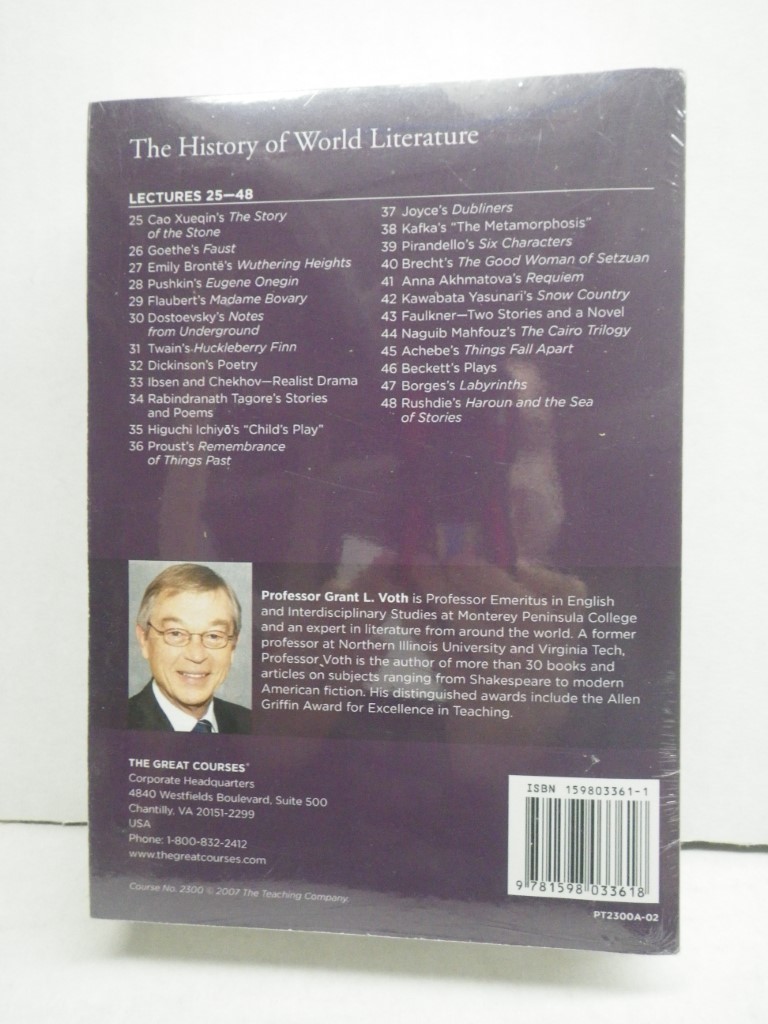 Image 1 of The History of World Literature (The Great courses), 2 Transcript PB