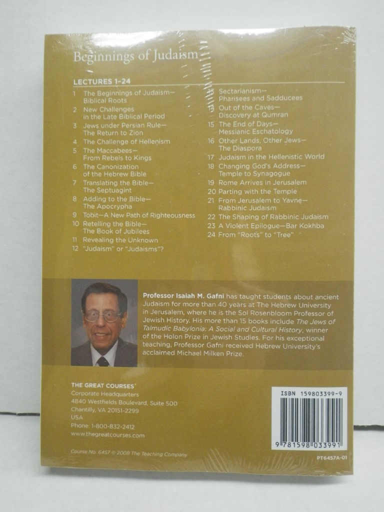 Image 1 of Beginnings of Judaism, 1 Transcript PB