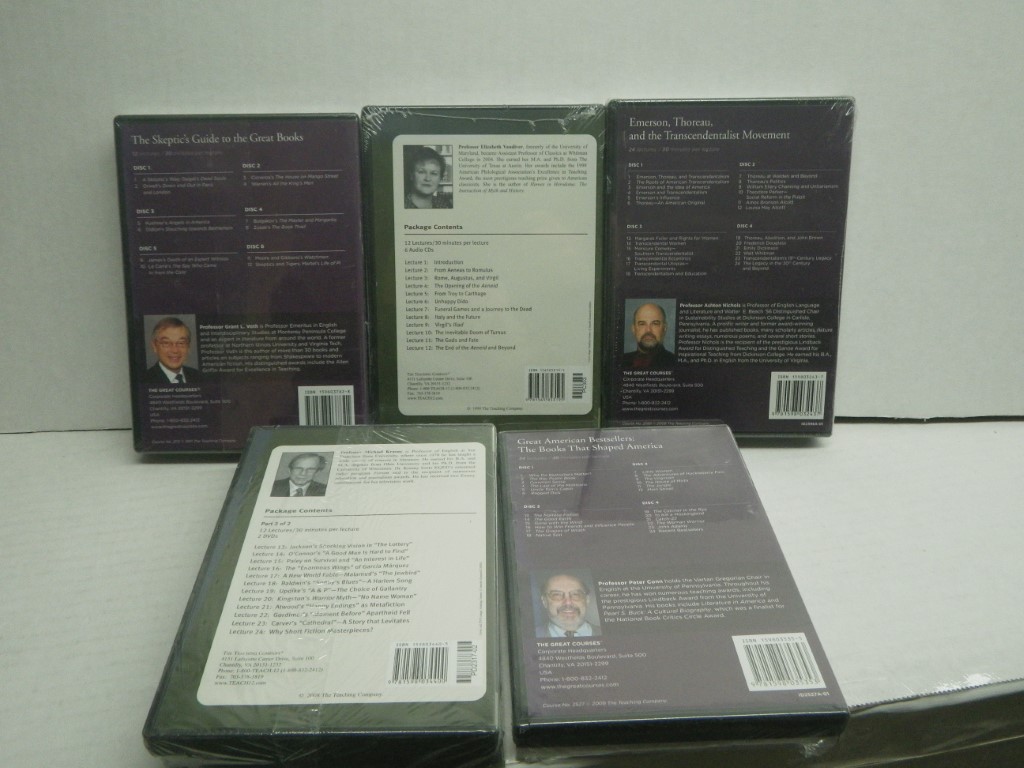 Image 1 of Lot of 5 Great Courses DVD/PB, Literature