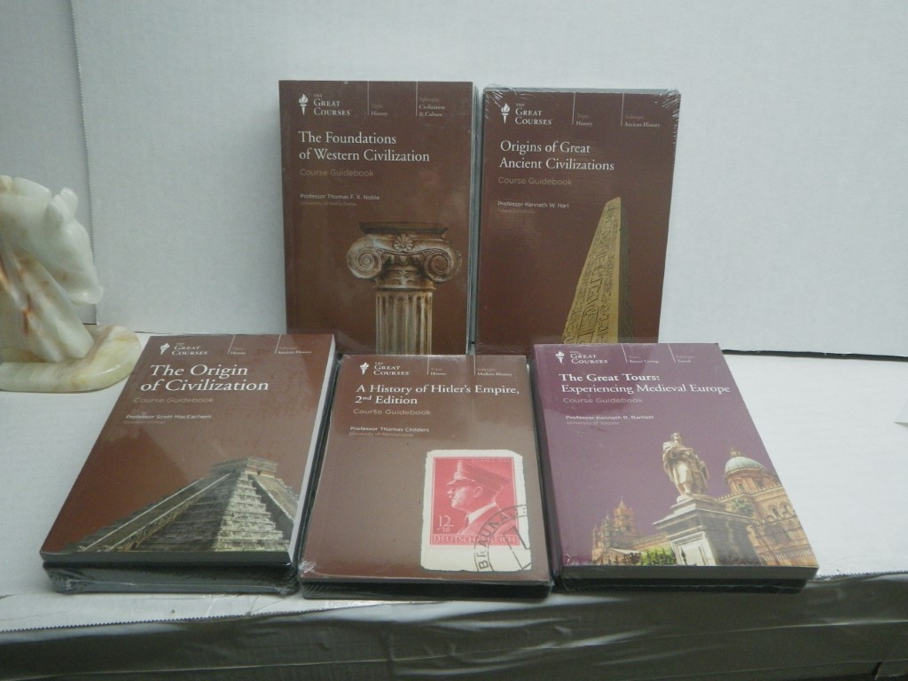 Image 0 of Lot of 5 Great Courses DVD/PB, History.