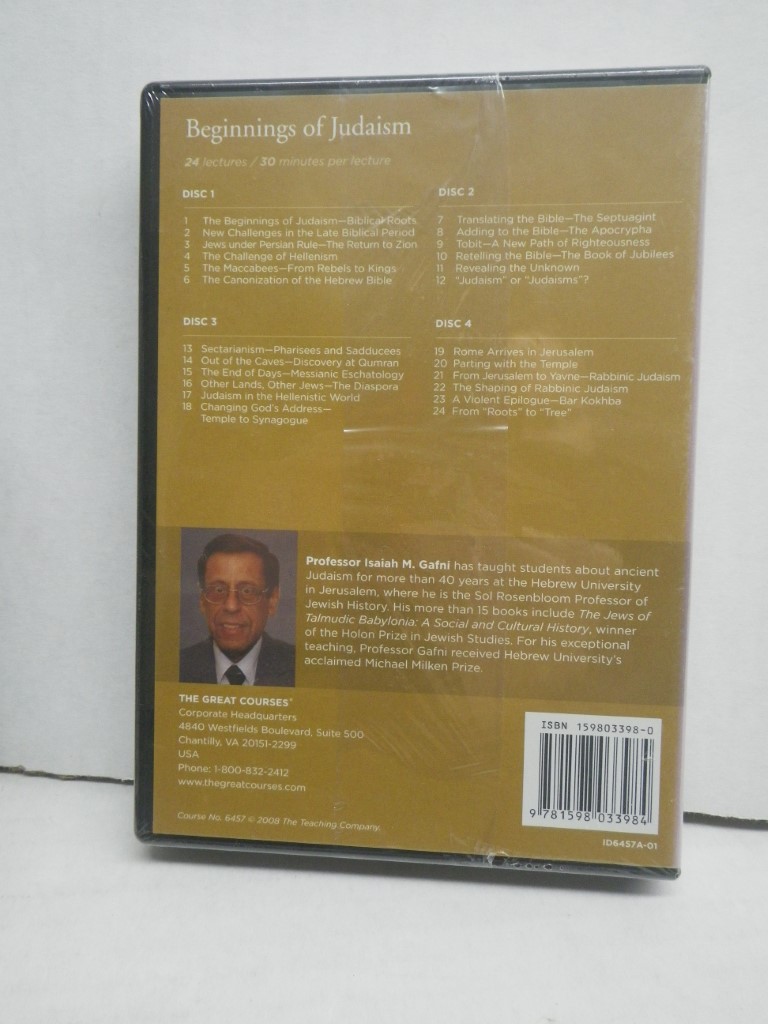 Image 3 of Lot of 5 Great Courses DVD/PB, Religion, Judaism etc.