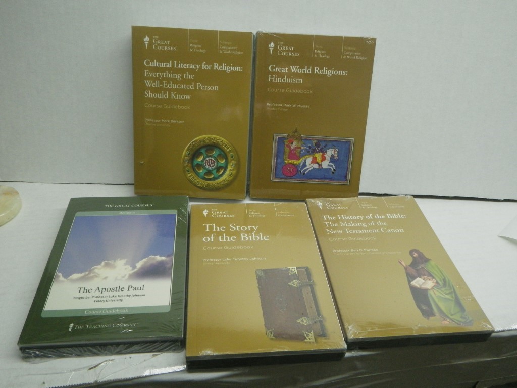 Image 0 of Lot of 5 Great Courses DVD/PB, Religion