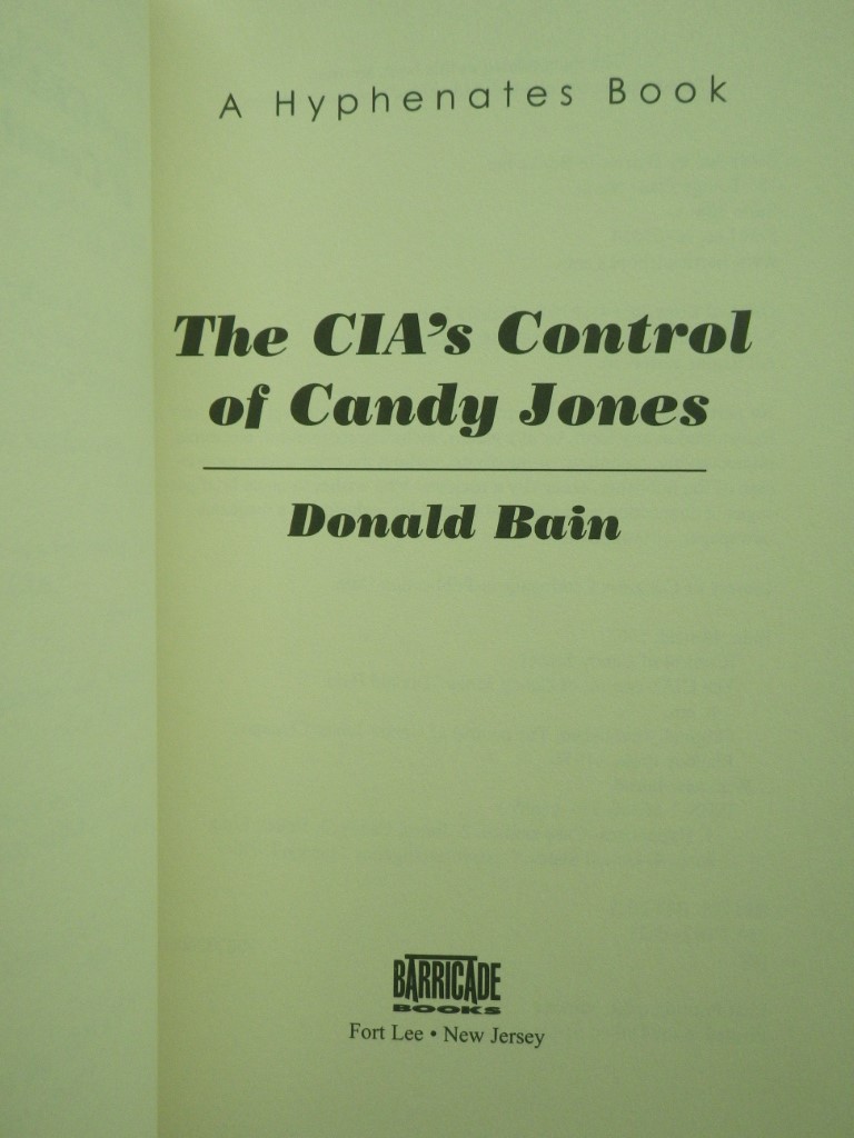 Image 1 of The Cia's Control of Candy Jones: A Hyphenates Book