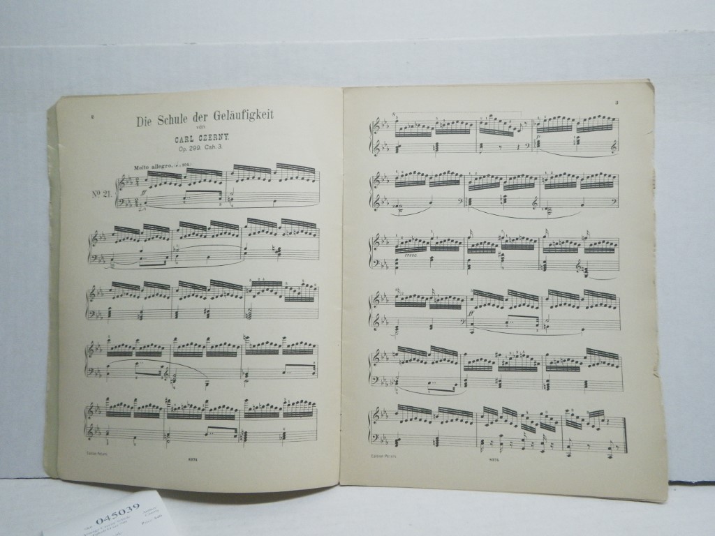 Image 2 of Vintage Czerny Schule der Gelaufigkeit Opus 299 Edition Peters 2406