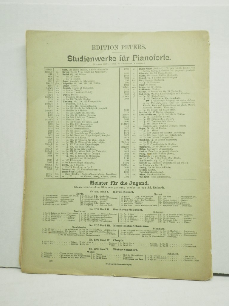 Image 3 of Vintage Czerny Schule der Gelaufigkeit Opus 299 Edition Peters 2406