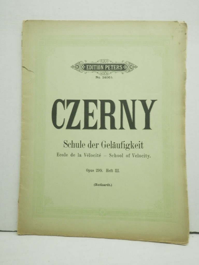 Image 0 of Vintage Czerny Schule der Gelaufigkeit Opus 299 Edition Peters 2406