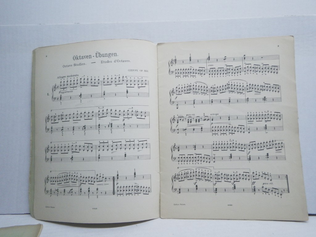 Image 2 of Vintage Czerny Schule der Gelaufigkeit Opus 553 Edition Peters 3175