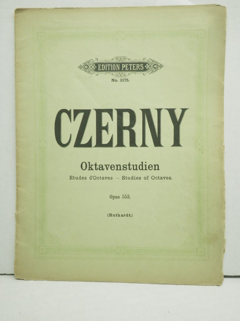Vintage Czerny Schule der Gelaufigkeit Opus 553 Edition Peters 3175