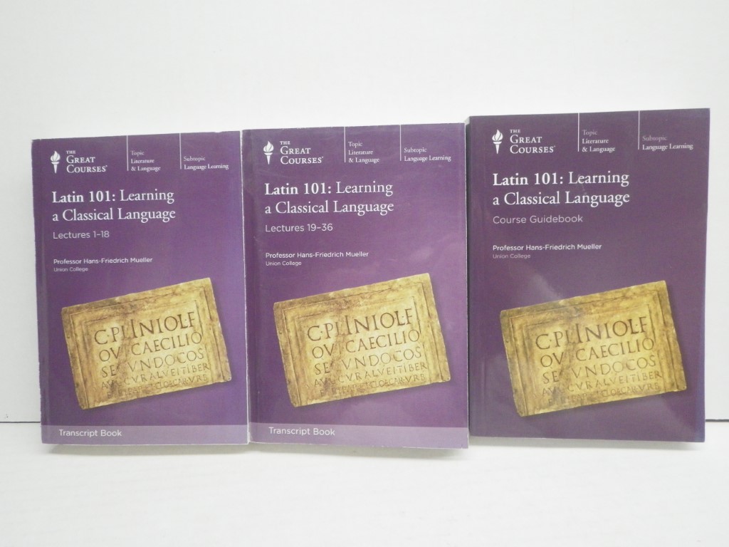 Image 1 of Lot of 3 Great Courses Latin 101 Lectures and Guidebook PB