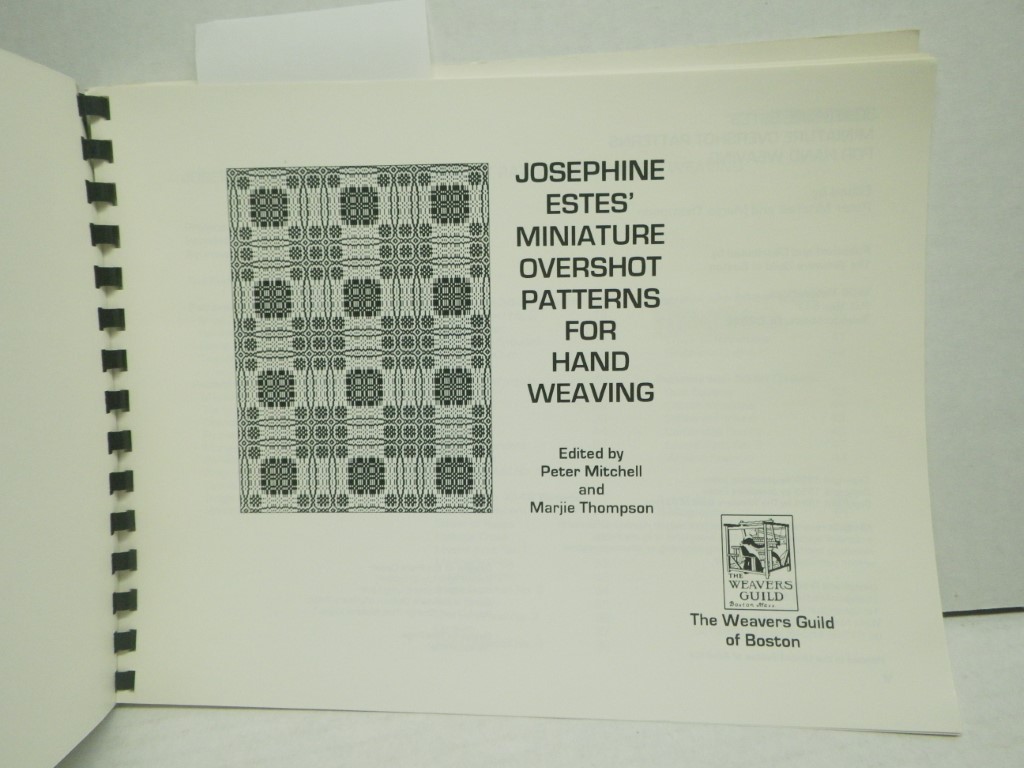 Image 1 of Josephine Estes' Miniature Overshot Patters for Hand Weaving