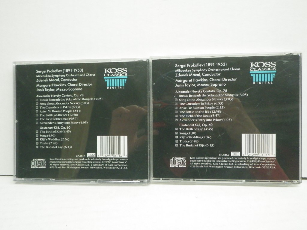 Image 1 of 2 copies of Sergei Prokofiev: Alexander Nevsky Cantata & Lieutenant Kije Suite, 