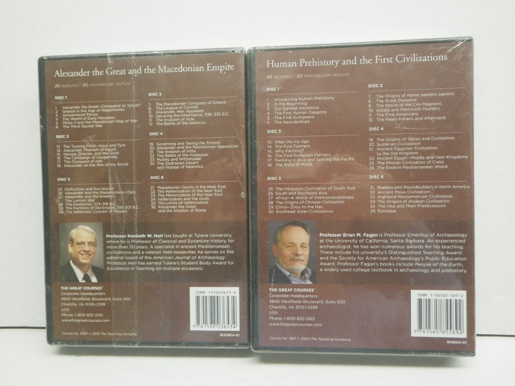 Image 2 of Lot of 5 New Brown History Great Courses DVD/Guidebooks