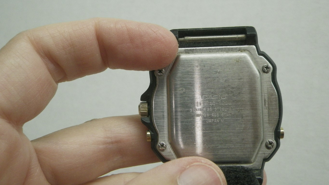 Image 4 of Vintage Casio AQ-100W Analog Digital Watch Untested/ For Parts or repair